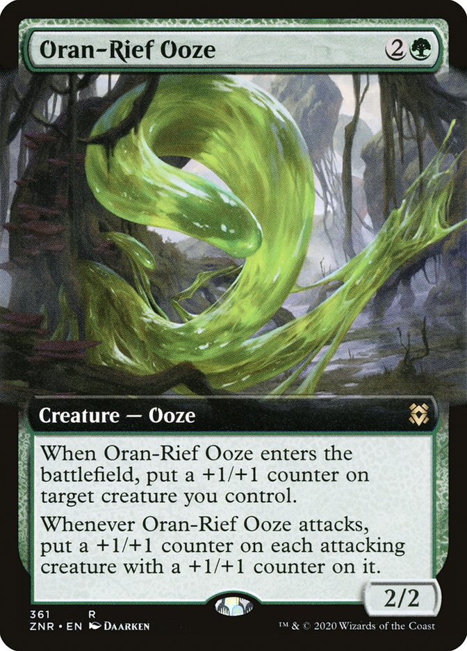 Oran-Rief Ooze (Extended Art) [Zendikar Rising] | Mega City Incorporated