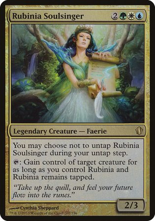 Rubinia Soulsinger (Commander 2013) [Commander 2013 Oversized] | Mega City Incorporated