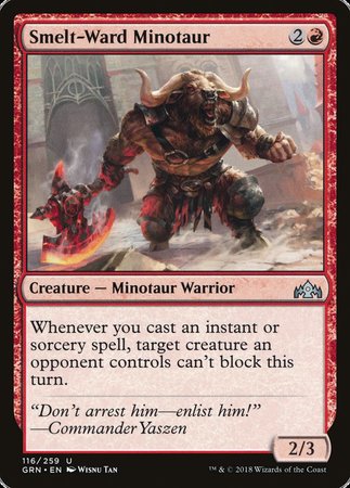 Smelt-Ward Minotaur [Guilds of Ravnica] | Mega City Incorporated