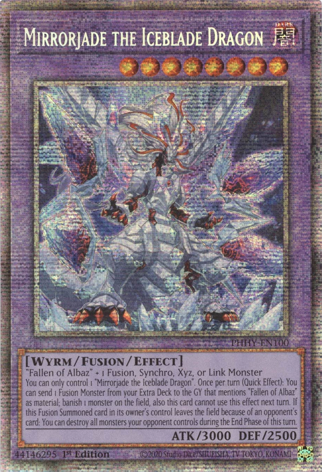 Mirrorjade the Iceblade Dragon [PHHY-EN100] Starlight Rare | Mega City Incorporated