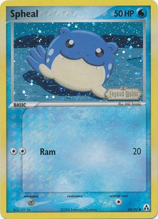 Spheal (65/92) (Stamped) [EX: Legend Maker] | Mega City Incorporated