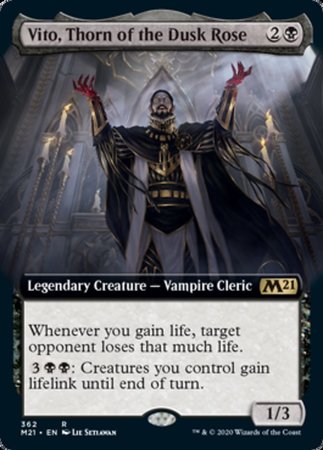 Vito, Thorn of the Dusk Rose (Extended Art) [Core Set 2021] | Mega City Incorporated