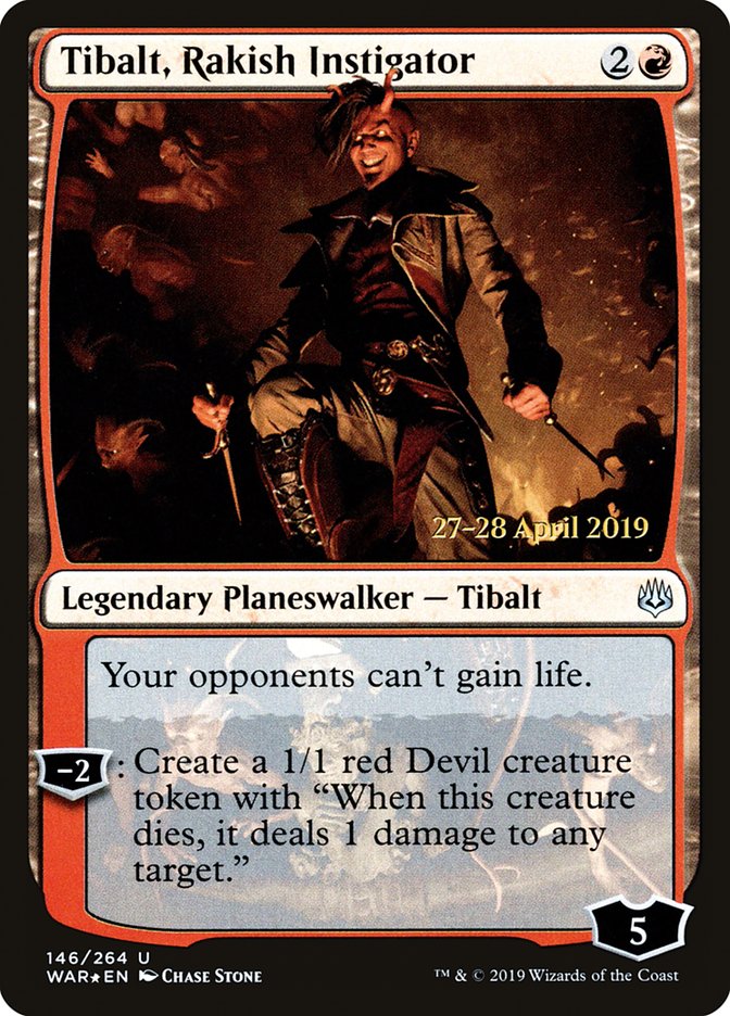 Tibalt, Rakish Instigator  [War of the Spark Prerelease Promos] | Mega City Incorporated