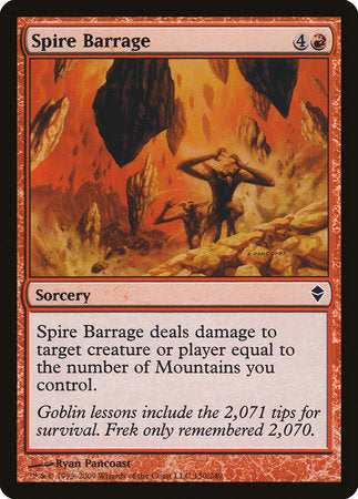 Spire Barrage [Zendikar] | Mega City Incorporated