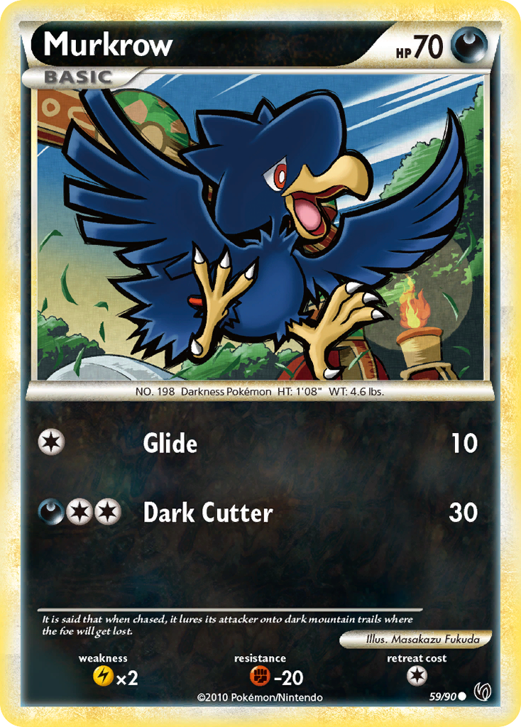 Murkrow (59/90) [HeartGold & SoulSilver: Undaunted] | Mega City Incorporated