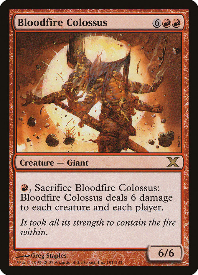 Bloodfire Colossus [Tenth Edition] | Mega City Incorporated