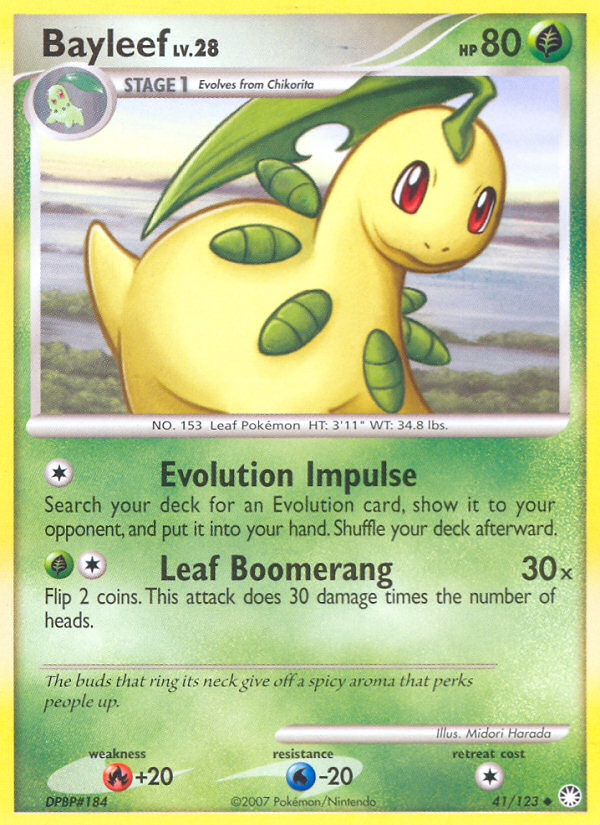 Bayleef (41/123) [Diamond & Pearl: Mysterious Treasures] | Mega City Incorporated