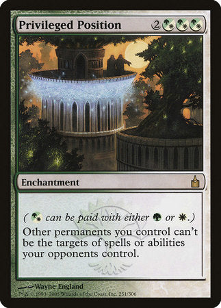 Privileged Position [Ravnica: City of Guilds] | Mega City Incorporated