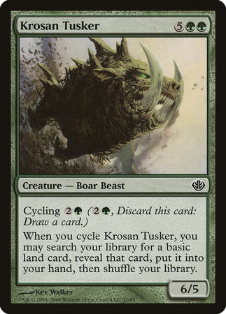 Krosan Tusker [Duel Decks: Garruk vs. Liliana] | Mega City Incorporated
