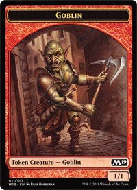 Goblin // Thopter Double-sided Token (Game Night) [Core Set 2019 Tokens] | Mega City Incorporated