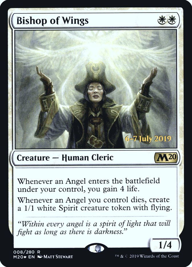 Bishop of Wings  [Core Set 2020 Prerelease Promos] | Mega City Incorporated