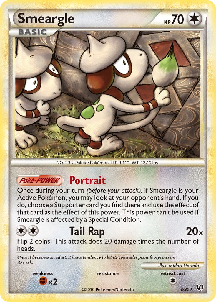 Smeargle (8/90) [HeartGold & SoulSilver: Undaunted] | Mega City Incorporated