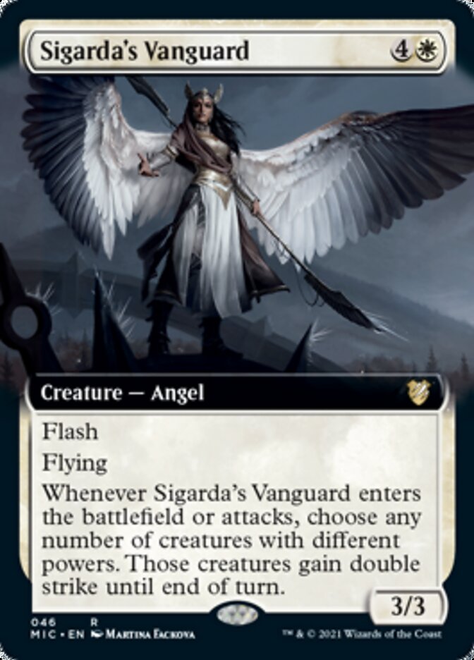 Sigarda's Vanguard (Extended) [Innistrad: Midnight Hunt Commander] | Mega City Incorporated