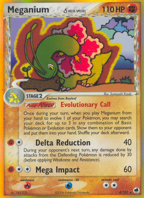 Meganium (4/101) (Delta Species) [EX: Dragon Frontiers] | Mega City Incorporated