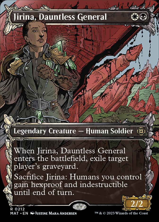 Jirina, Dauntless General (Showcase Halo Foil) [March of the Machine: The Aftermath] | Mega City Incorporated