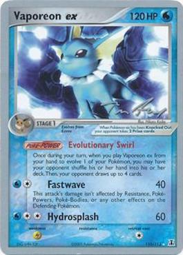Vaporeon ex (110/113) (Legendary Ascent - Tom Roos) [World Championships 2007] | Mega City Incorporated