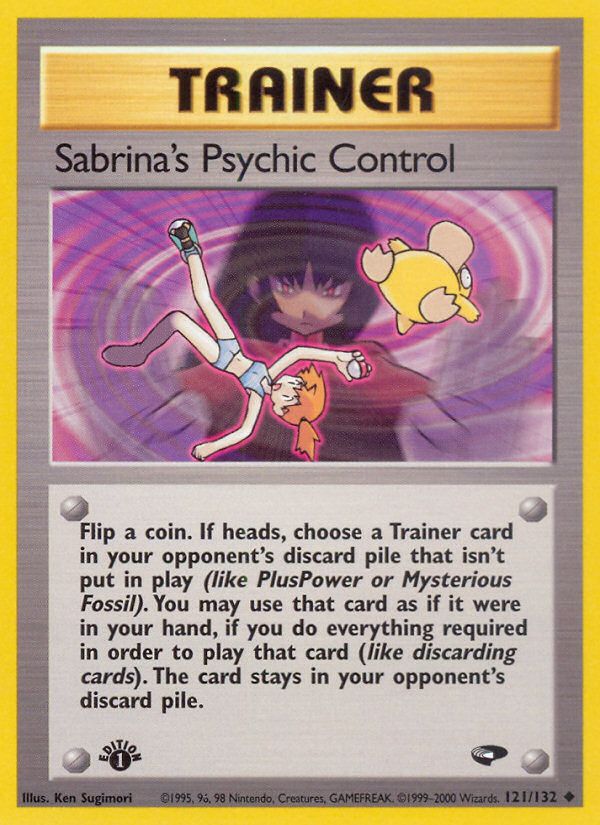 Sabrina's Psychic Control (121/132) [Gym Challenge 1st Edition] | Mega City Incorporated