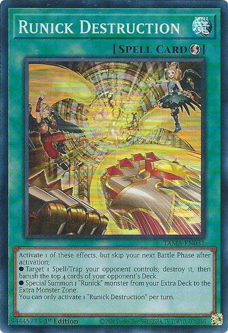 Runick Destruction [TAMA-EN031] Super Rare | Mega City Incorporated