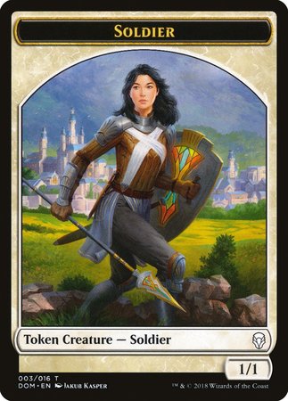 Soldier Token [Dominaria Tokens] | Mega City Incorporated