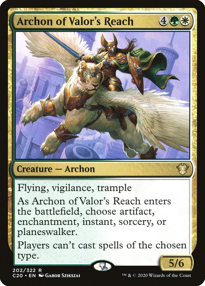 Archon of Valor's Reach [Commander 2020] | Mega City Incorporated