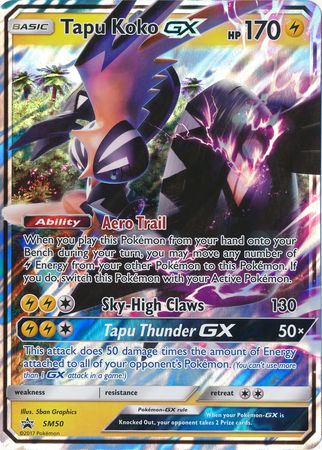 Tapu Koko GX (SM50) (Jumbo Card) [Sun & Moon: Black Star Promos] | Mega City Incorporated