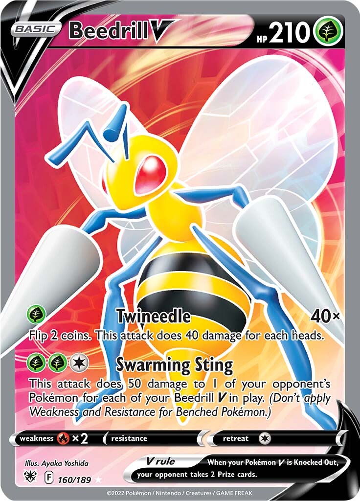 Beedrill V (160/189) [Sword & Shield: Astral Radiance] | Mega City Incorporated