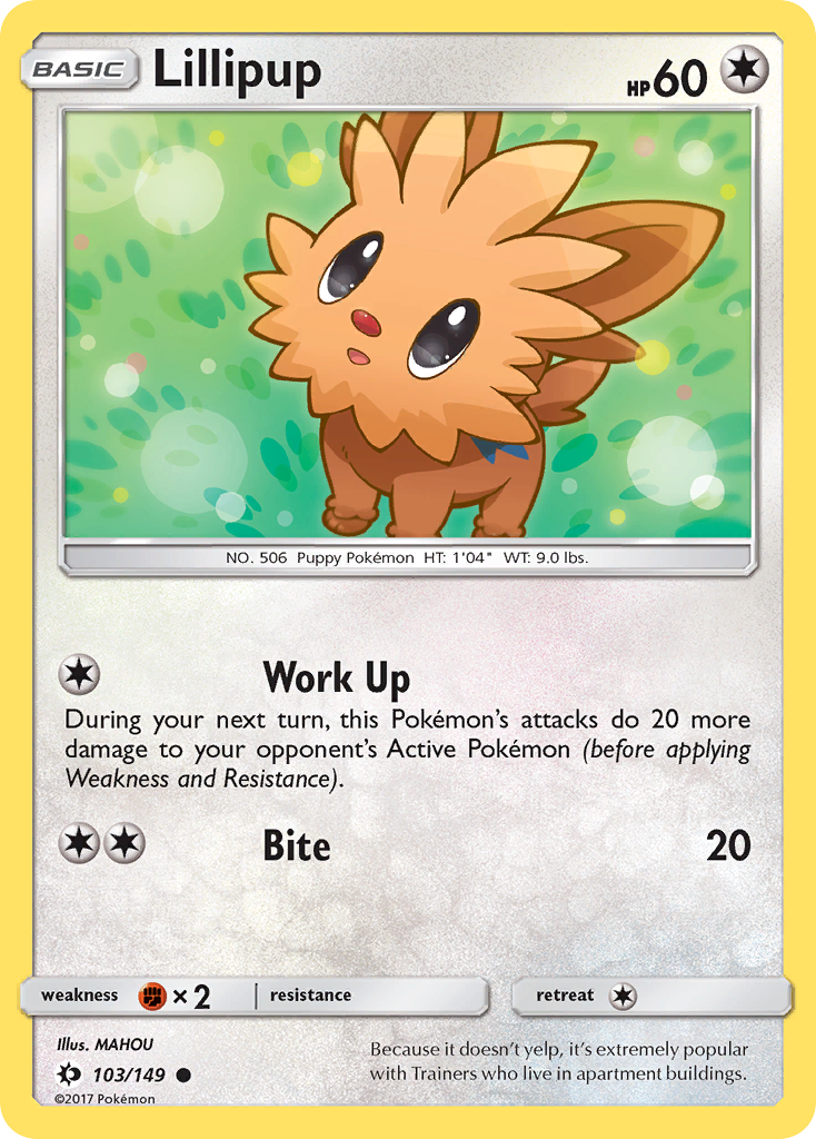 Lillipup (103/149) [Sun & Moon: Base Set] | Mega City Incorporated