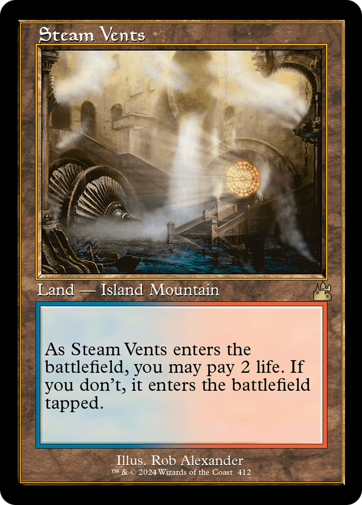 Steam Vents (Retro) [Ravnica Remastered] | Mega City Incorporated