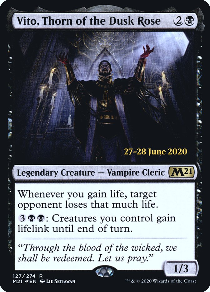 Vito, Thorn of the Dusk Rose  [Core Set 2021 Prerelease Promos] | Mega City Incorporated