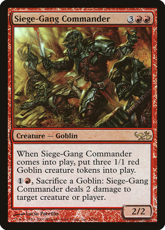Siege-Gang Commander [Duel Decks: Elves vs. Goblins] | Mega City Incorporated