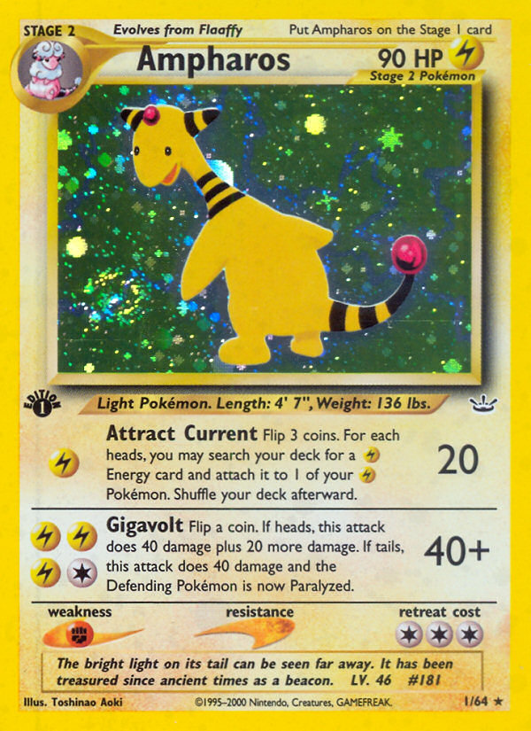 Ampharos (1/64) [Neo Revelation 1st Edition] | Mega City Incorporated