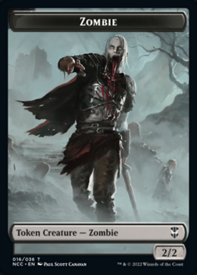 Zombie // Drake Double-sided Token [Streets of New Capenna Commander Tokens] | Mega City Incorporated