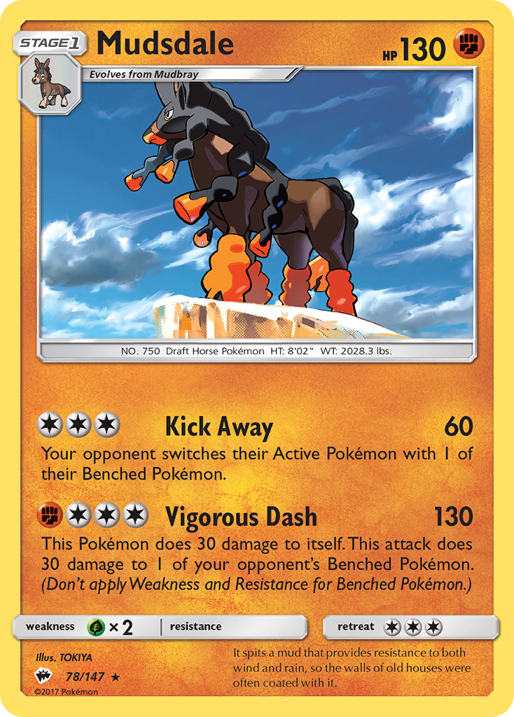 Mudsdale (78/147) [Sun & Moon: Burning Shadows] | Mega City Incorporated