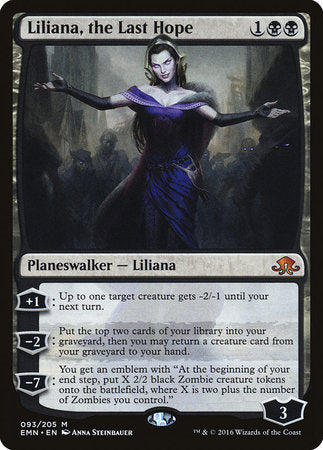 Liliana, the Last Hope [Eldritch Moon] | Mega City Incorporated