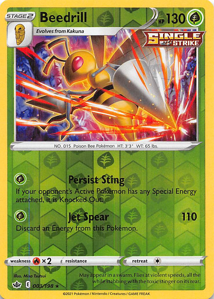 Beedrill (003/198) [Sword & Shield: Chilling Reign] | Mega City Incorporated