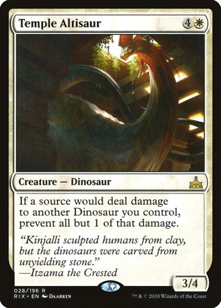 Temple Altisaur [Rivals of Ixalan] | Mega City Incorporated