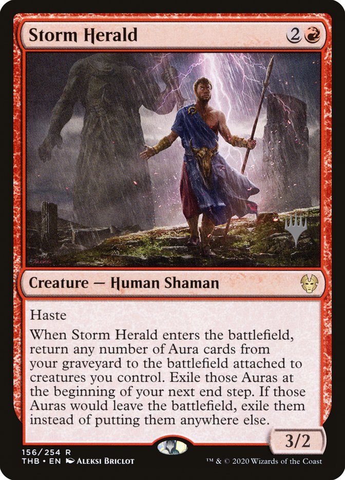 Storm Herald (Promo Pack) [Theros Beyond Death Promos] | Mega City Incorporated