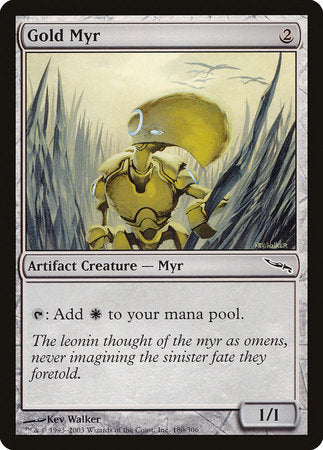 Gold Myr [Mirrodin] | Mega City Incorporated