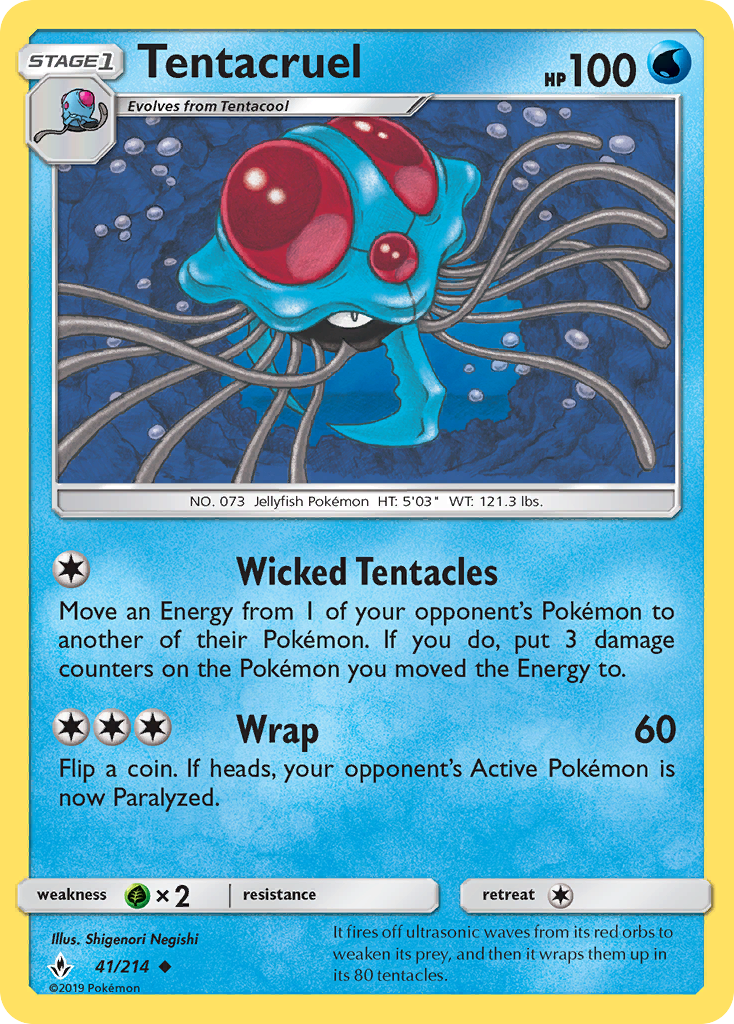 Tentacruel (41/214) [Sun & Moon: Unbroken Bonds] | Mega City Incorporated