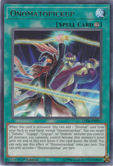 Onomatopickup [LED6-EN037] Rare | Mega City Incorporated