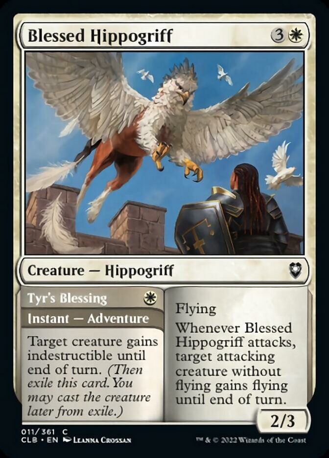 Blessed Hippogriff // Tyr's Blessing [Commander Legends: Battle for Baldur's Gate] | Mega City Incorporated