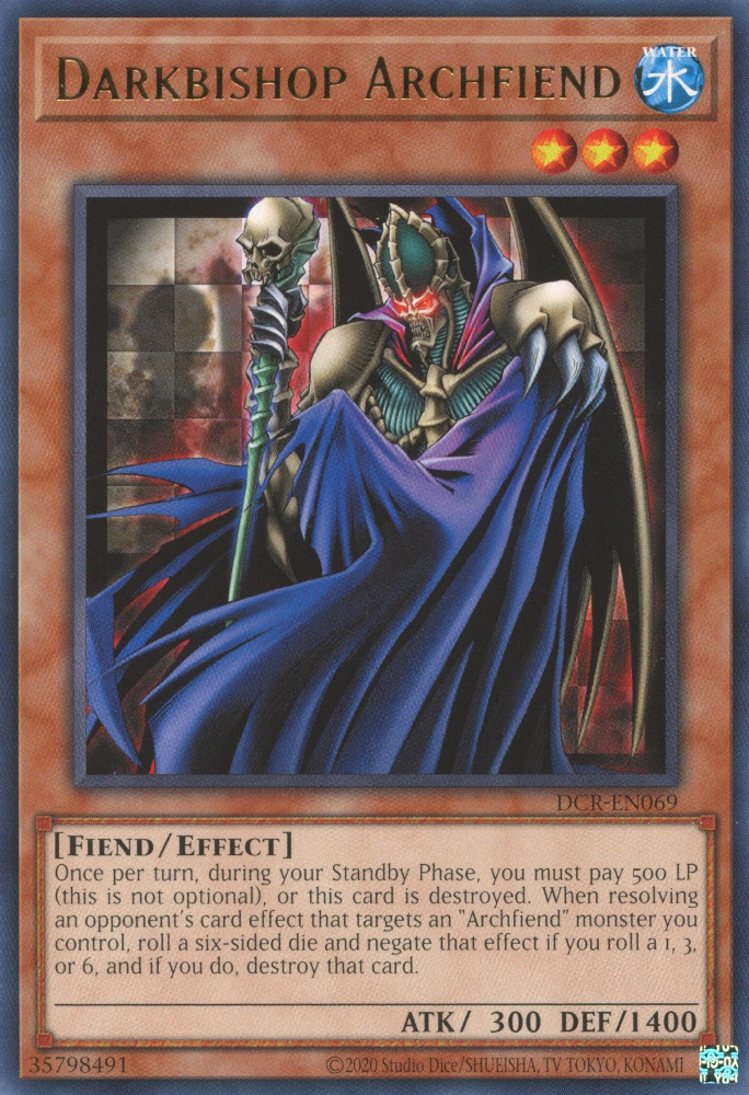 Darkbishop Archfiend [DCR-EN069] Rare | Mega City Incorporated