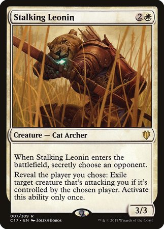 Stalking Leonin [Commander 2017] | Mega City Incorporated