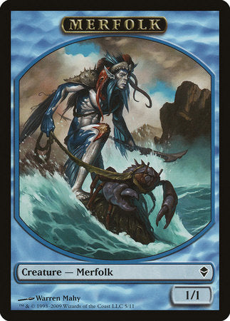 Merfolk Token [Zendikar Tokens] | Mega City Incorporated