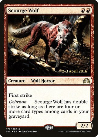 Scourge Wolf [Shadows over Innistrad Promos] | Mega City Incorporated