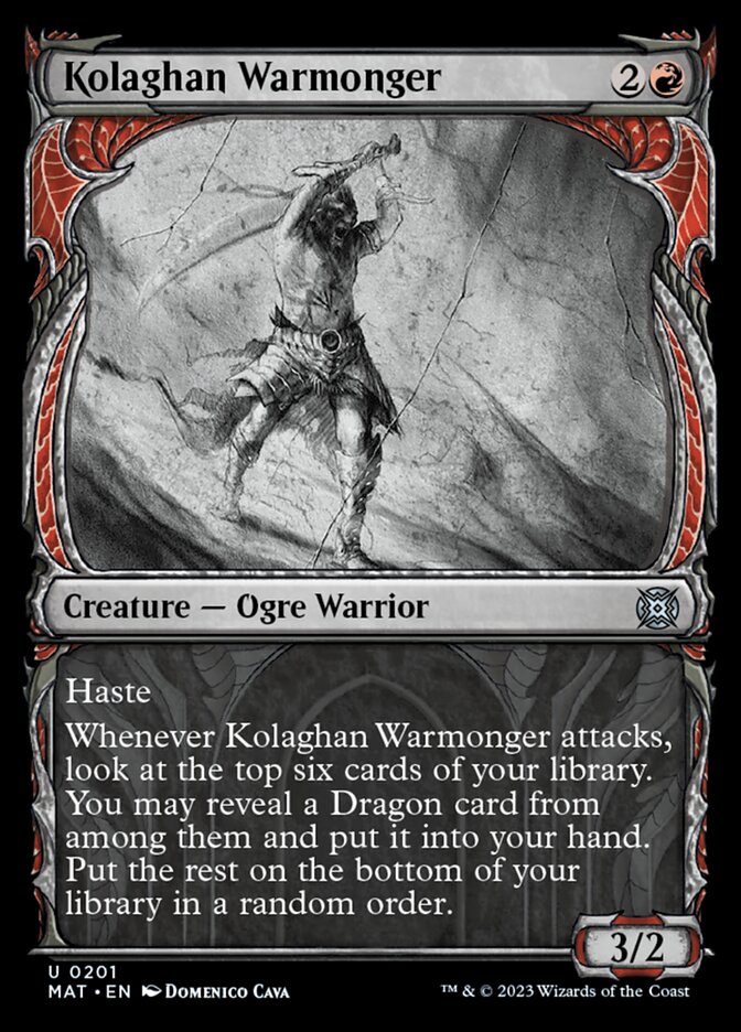 Kolaghan Warmonger (Showcase Halo Foil) [March of the Machine: The Aftermath] | Mega City Incorporated