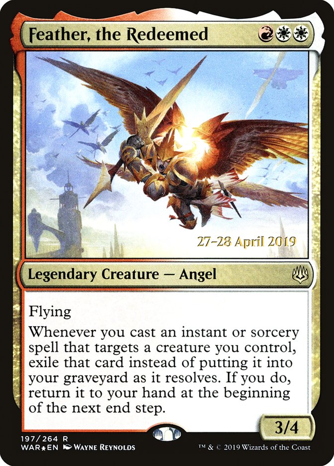 Feather, the Redeemed  [War of the Spark Prerelease Promos] | Mega City Incorporated