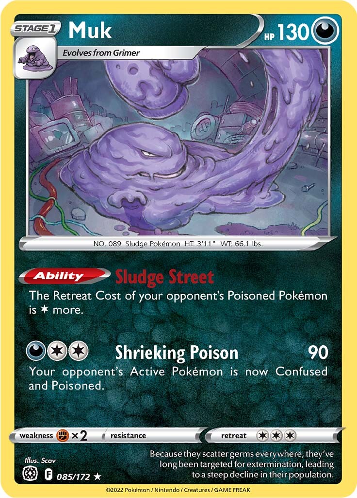 Muk (085/172) [Sword & Shield: Brilliant Stars] | Mega City Incorporated