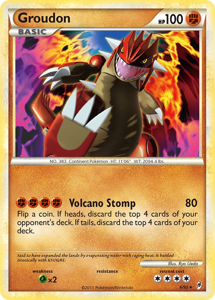 Groudon (6/95) (Theme Deck Exclusive) [HeartGold & SoulSilver: Call of Legends] | Mega City Incorporated