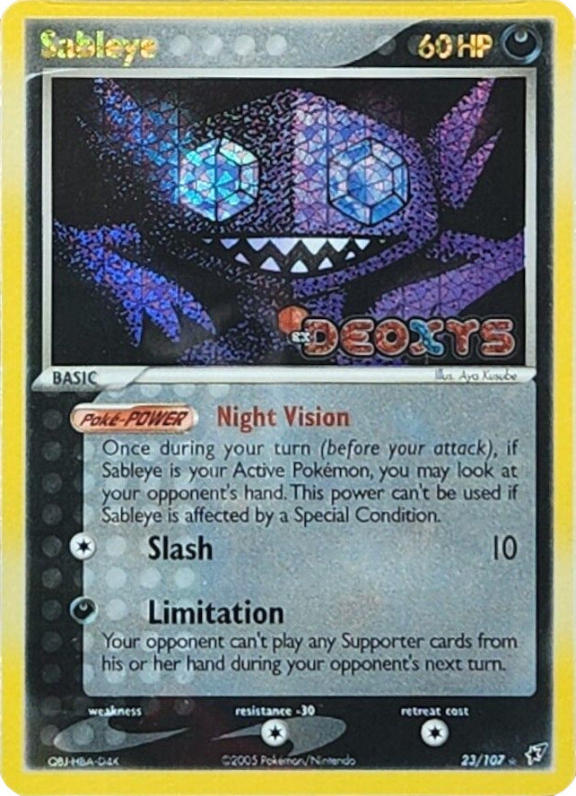 Sableye (23/107) (Stamped) [EX: Deoxys] | Mega City Incorporated